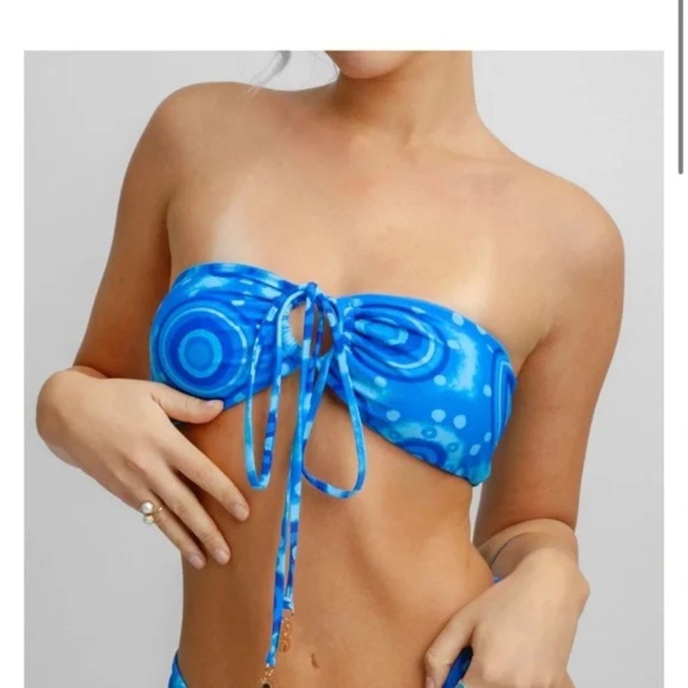 Blackbough Swim Penny Halter Bikini TOP, size Large